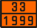 Оранжевая табличка по ДОПОГ 33/1999 (гудроны жидкие, включая битум дорожный, растворенный в нефтяном дистилляте)