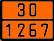 Оранжевая табличка по ДОПОГ 30/1267 (нефть сырая)