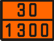 Оранжевая табличка по ДОПОГ 30/1300 (скипидара заменитель)