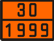 Оранжевая табличка по ДОПОГ 30/1999 (гудроны жидкие, включая битум дорожный, растворенный в нефтяном дистилляте)