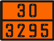 Оранжевая табличка по ДОПОГ 30/3295 (углеводороды жидкие)
