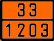 Оранжевая табличка по ДОПОГ 33/1203 (бензин моторный, газолин, петрол)