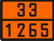 Оранжевая табличка по ДОПОГ 33/1265 (пентаны жидкие)