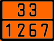 Оранжевая табличка по ДОПОГ 33/1267 (нефть сырая)