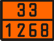 Оранжевая табличка по ДОПОГ 33/1268 (нефти дистилляты и нефтепродукты)
