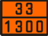 Оранжевая табличка по ДОПОГ 33/1300 (скипидара заменитель)