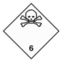 Информационное табло №6.1 по ДОПОГ (токсичные вещества)