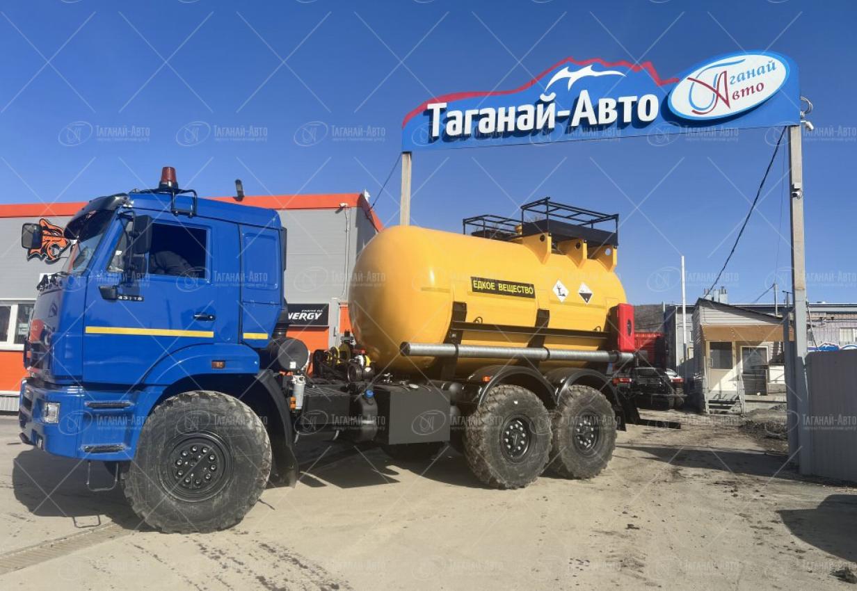 Автоцистерна для перевозки кислоты АЦ-10 на шасси Камаз 43118-50 купить от производителя